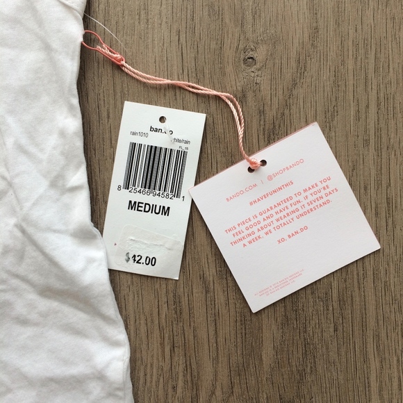 ban.do Cotton Make It Rain Rainbows Tank Top Shirt - Picture 3 of 6